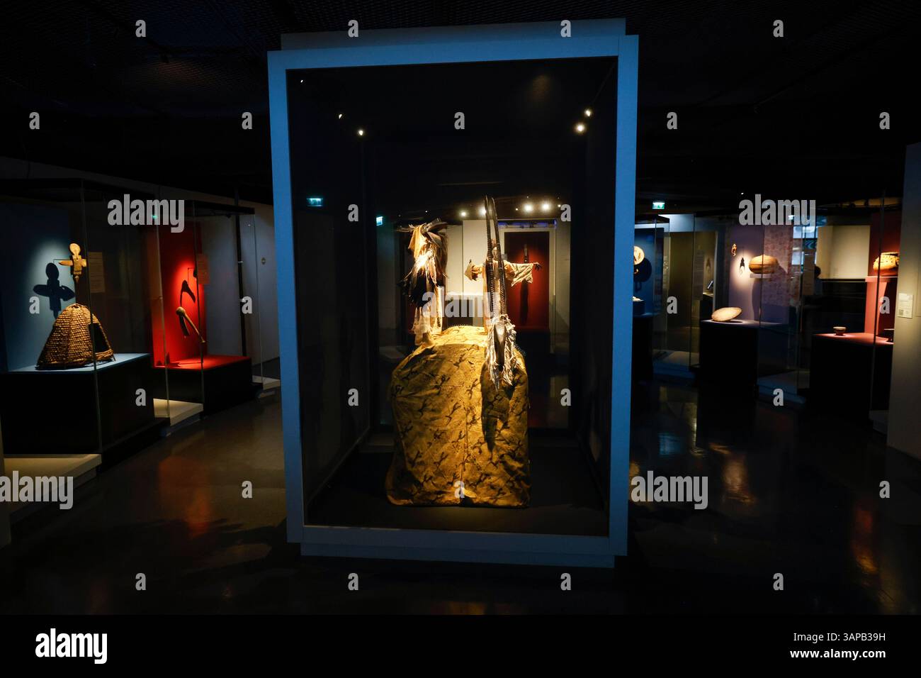 DAKAR DJIBOUTI COUNTER INVESTIGATIONS EXHIBITION AT QUAI BRANLY MUSEUM PARIS Stock Photo