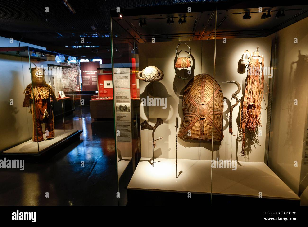 DAKAR DJIBOUTI COUNTER INVESTIGATIONS EXHIBITION AT QUAI BRANLY MUSEUM PARIS Stock Photo