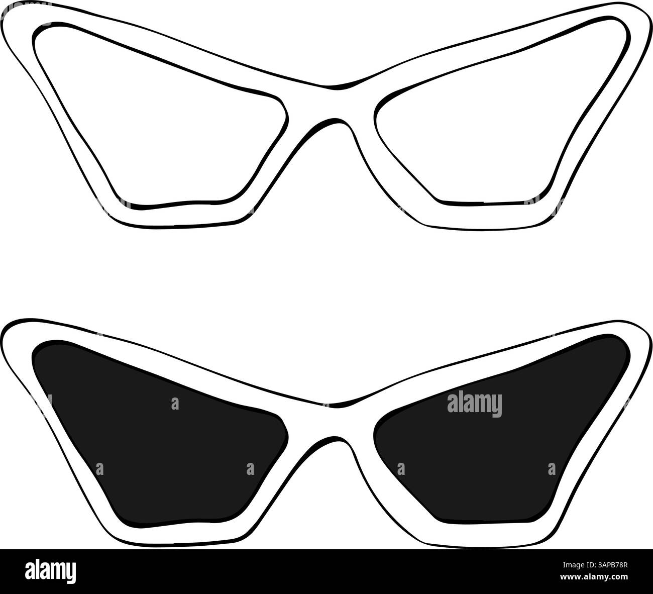 Silouhette Black and White Vintage Sunglasses SILHOUETTE Futura Vintage 70 main image 2