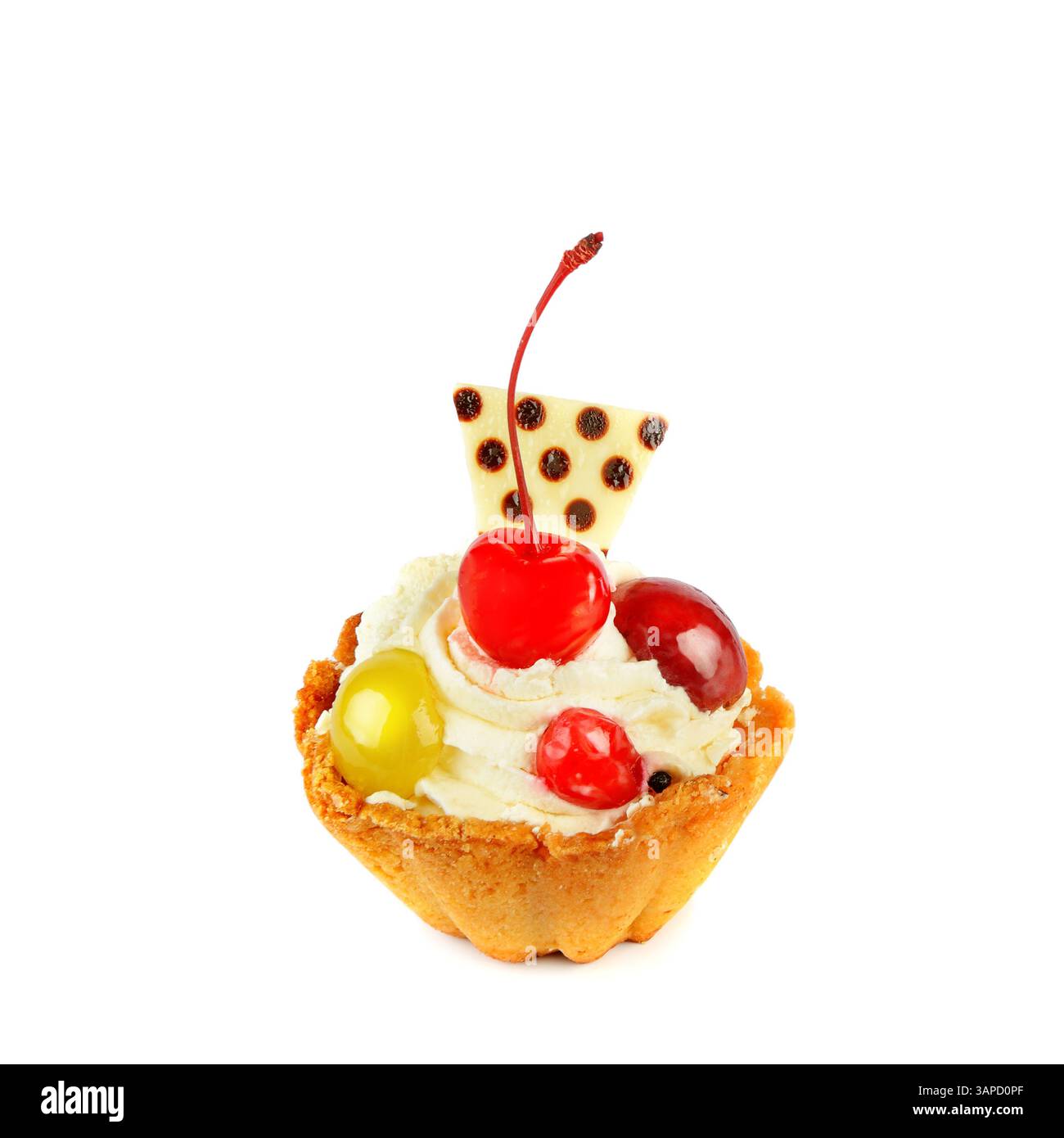 Cupcake isolated on white background. Stock Photo