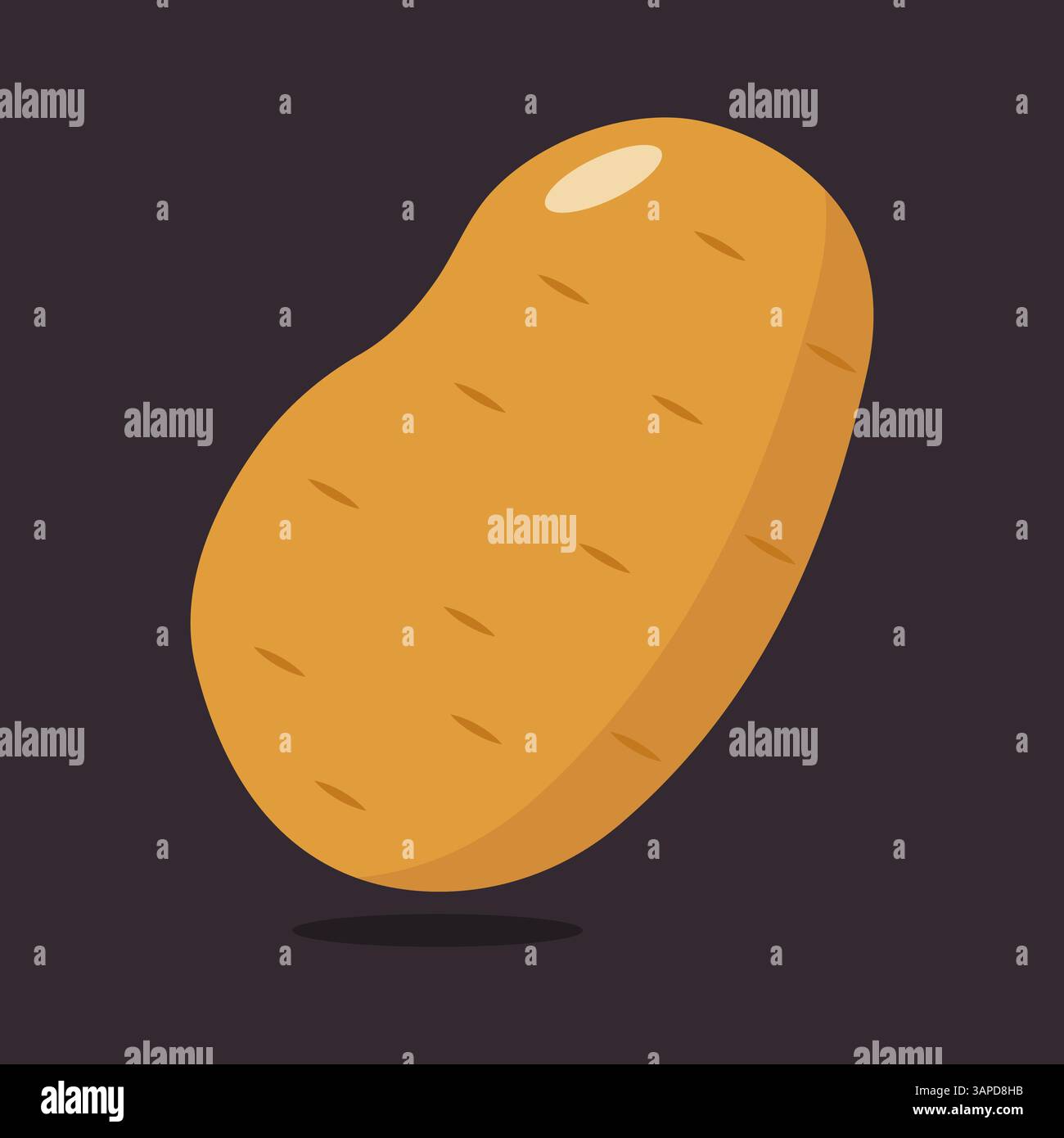 Potatoes vector illustration isolated background Stock Vector