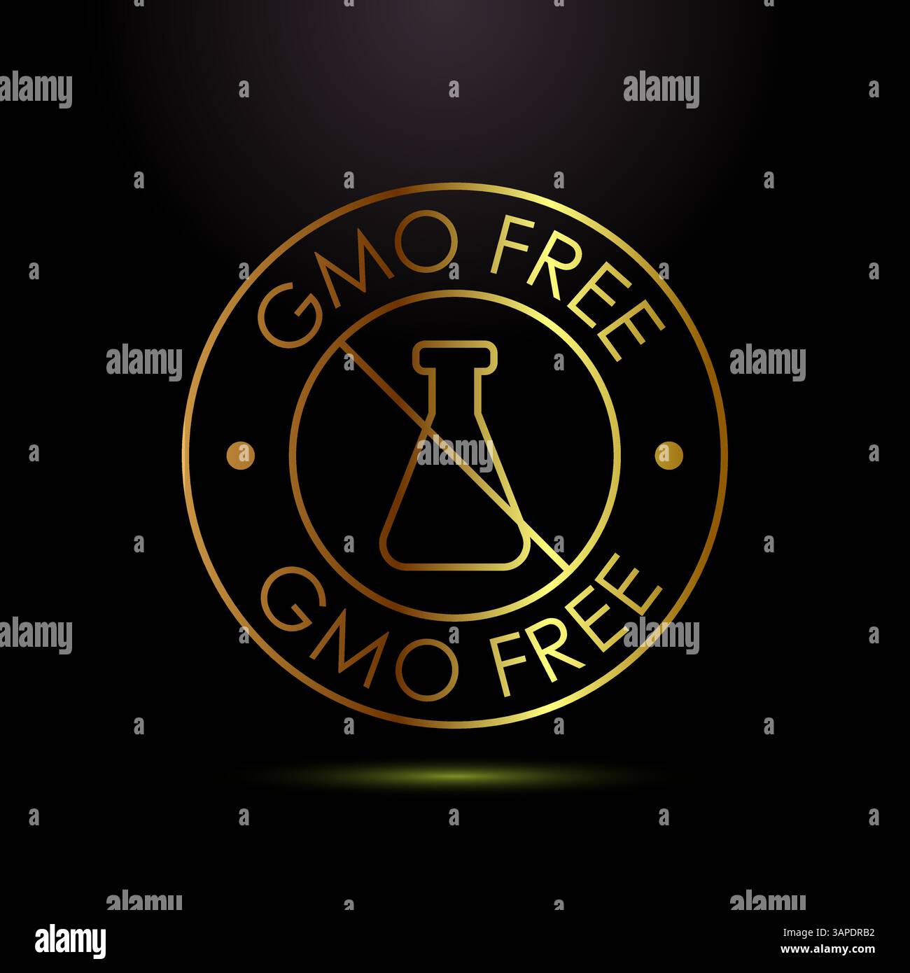 GMO free icon design illustration, Non gmo food label, Organic healthy ...