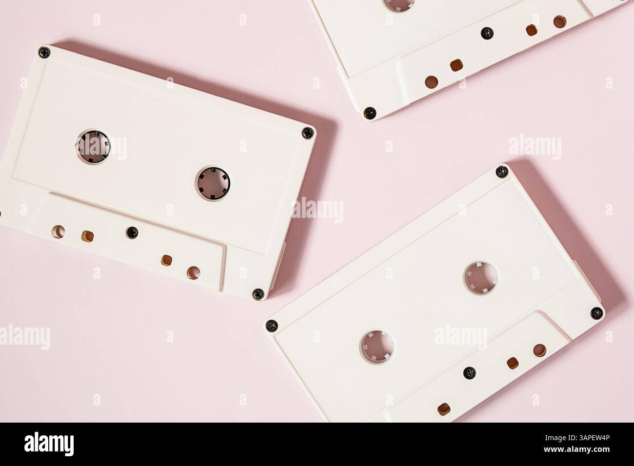 Creamy Music Cassette Collection. Retro 80s - 90s Mixtape Design Stock ...