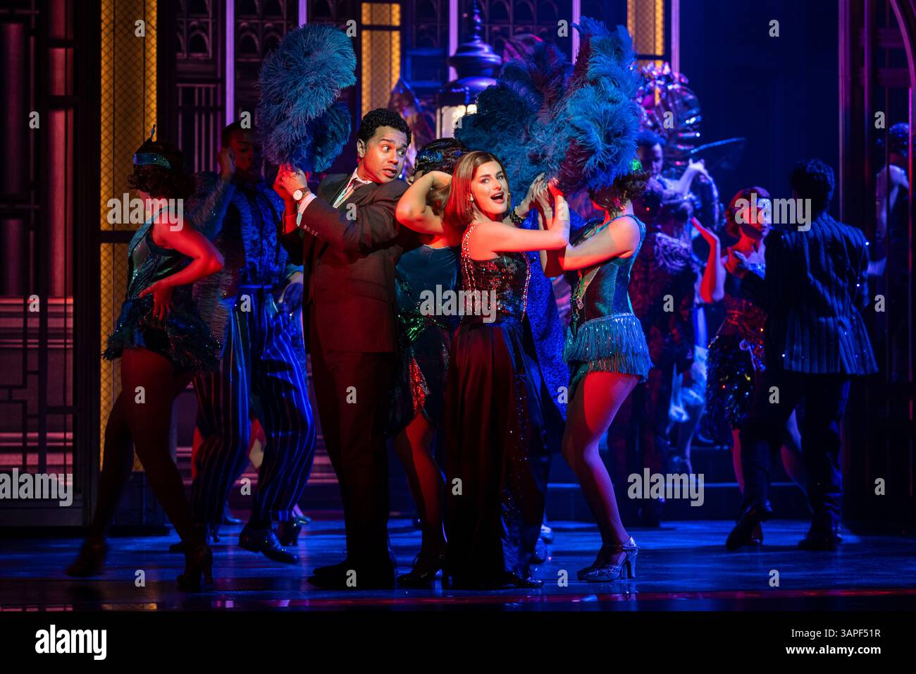 London, UK. 16 April 2025. (C) Corbin Bleu as Nick Carraway and Amber ...