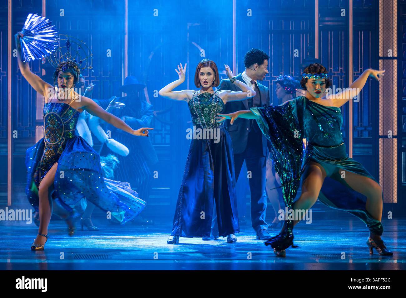 London, UK. 16 April 2025. (C) Amber Davies as Jordan Baker and Corbin ...