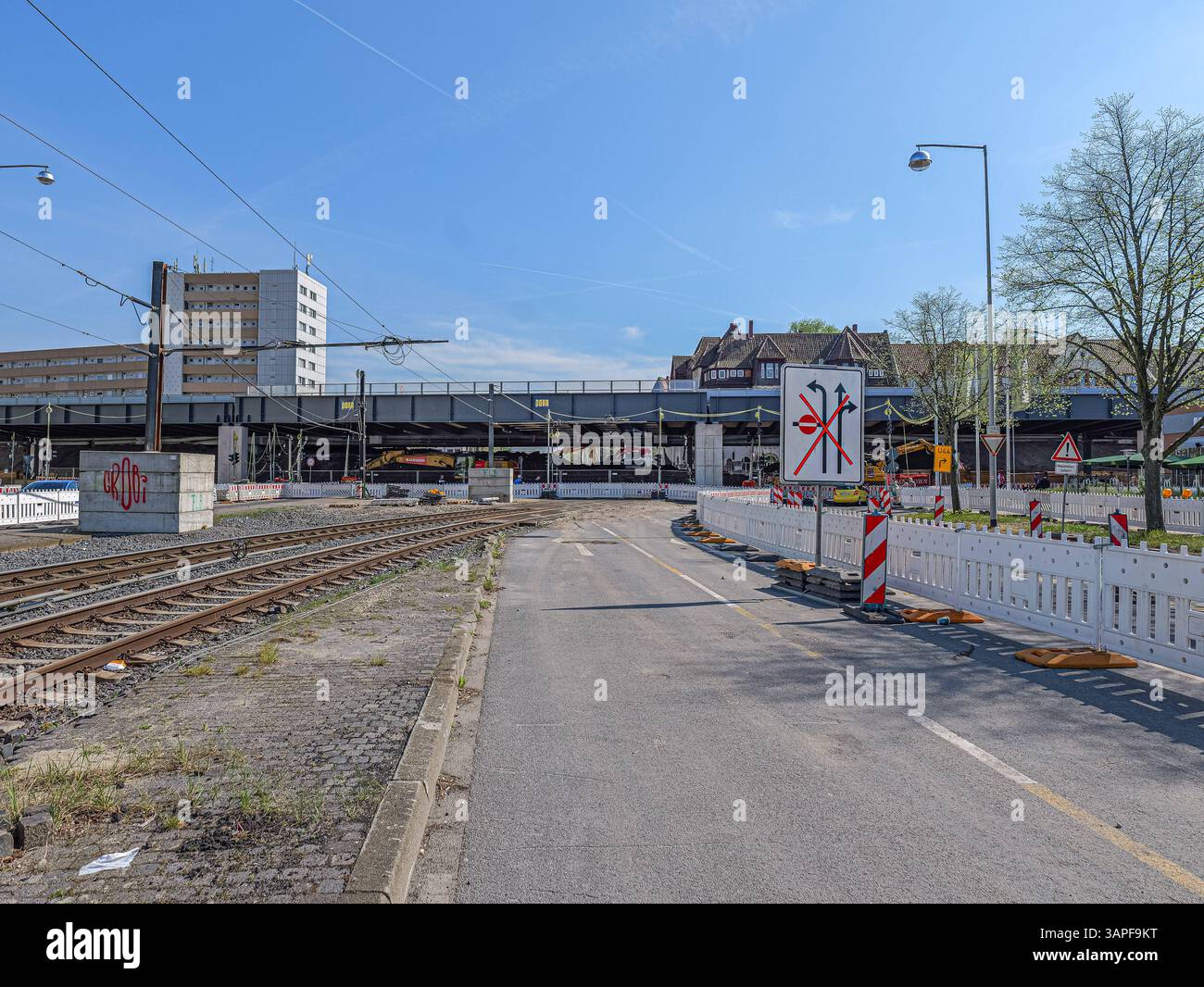 Brückenabriss am Südschnellweg Die Hildesheimer Straße in Hannover ist ...