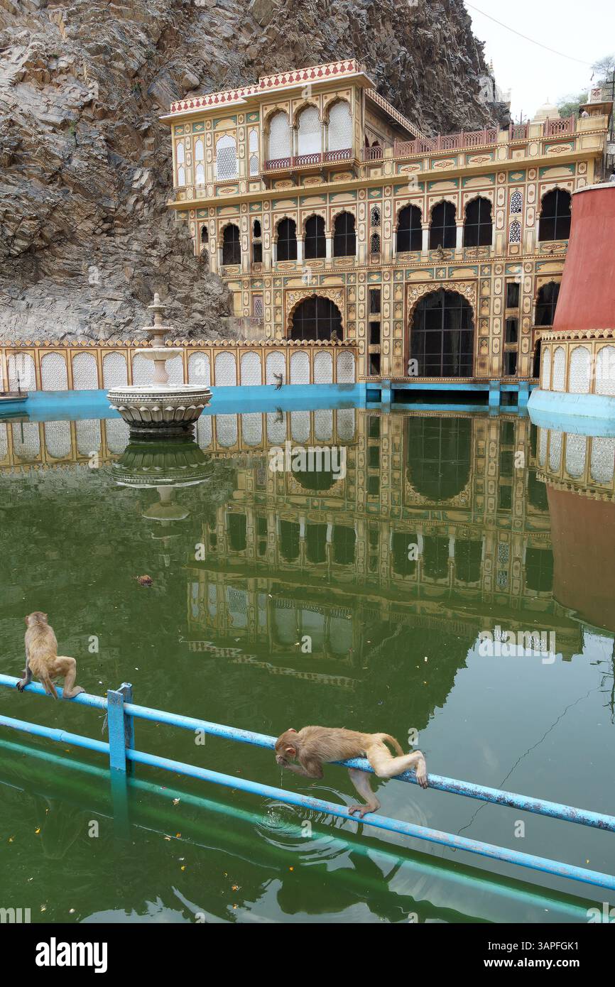 Zanana Kund, Galta Ji temple, Jaipur, Rajasthan, India, Asia Stock Photo