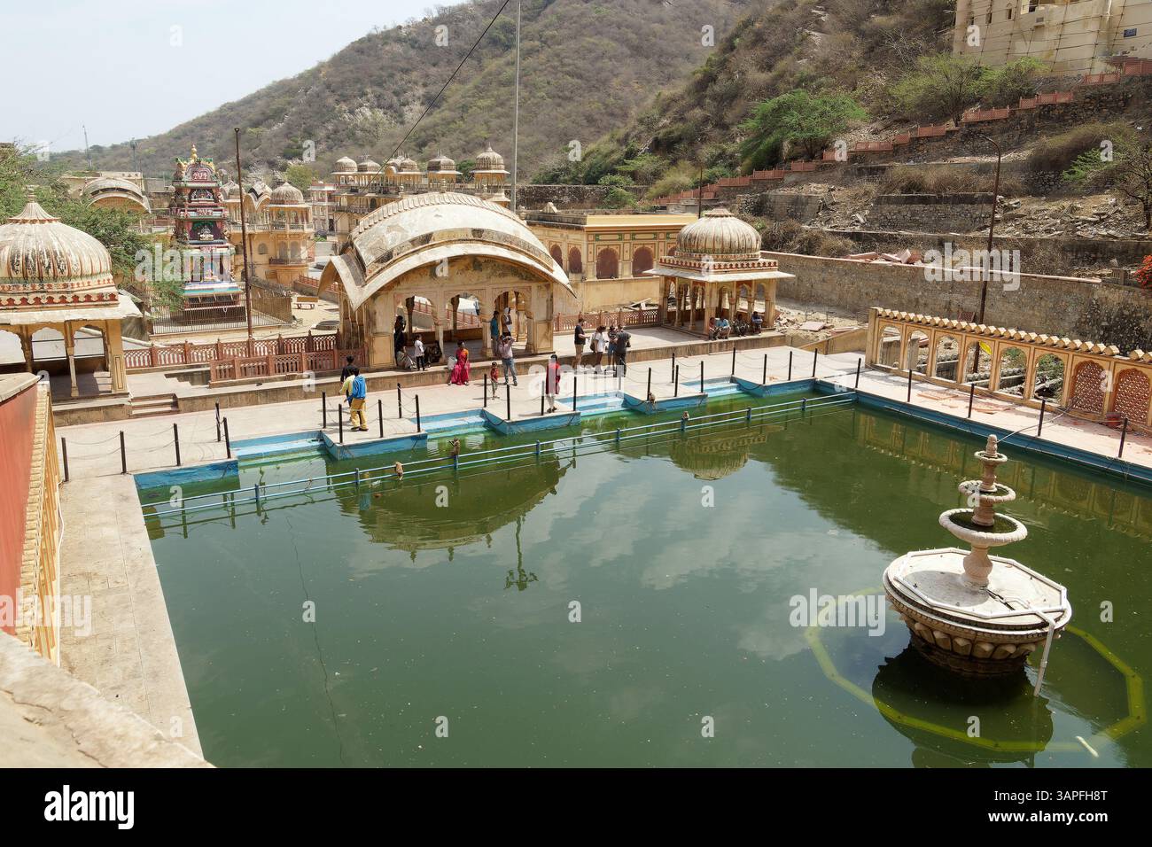 Zanana Kund, Galta Ji temple, Jaipur, Rajasthan, India, Asia Stock Photo