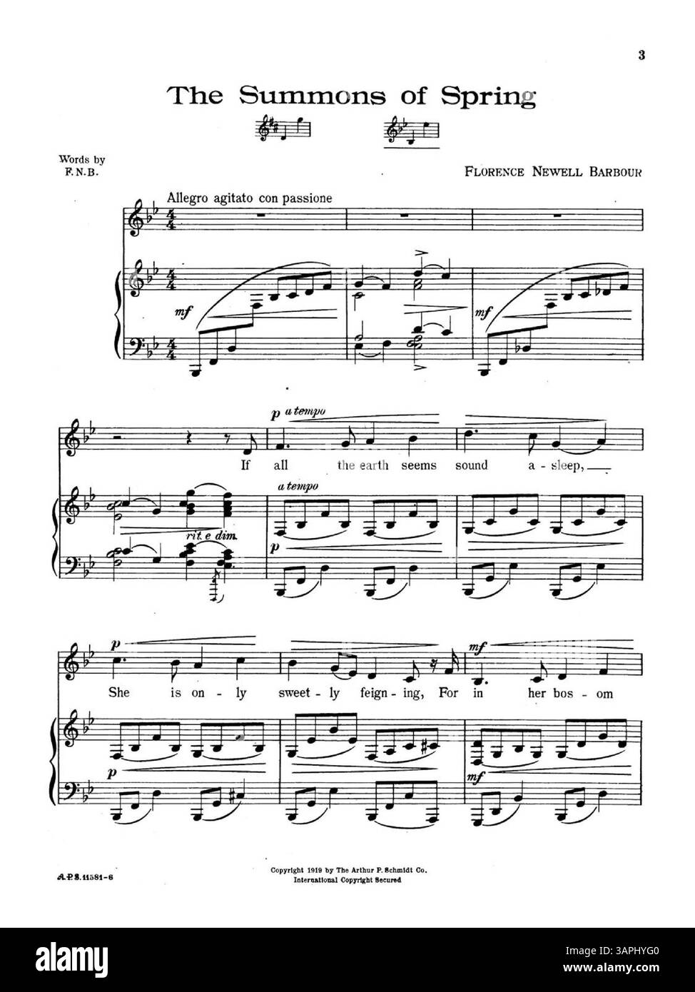 Sheet music score titled Black and White Stock Photos & Images - Alamy