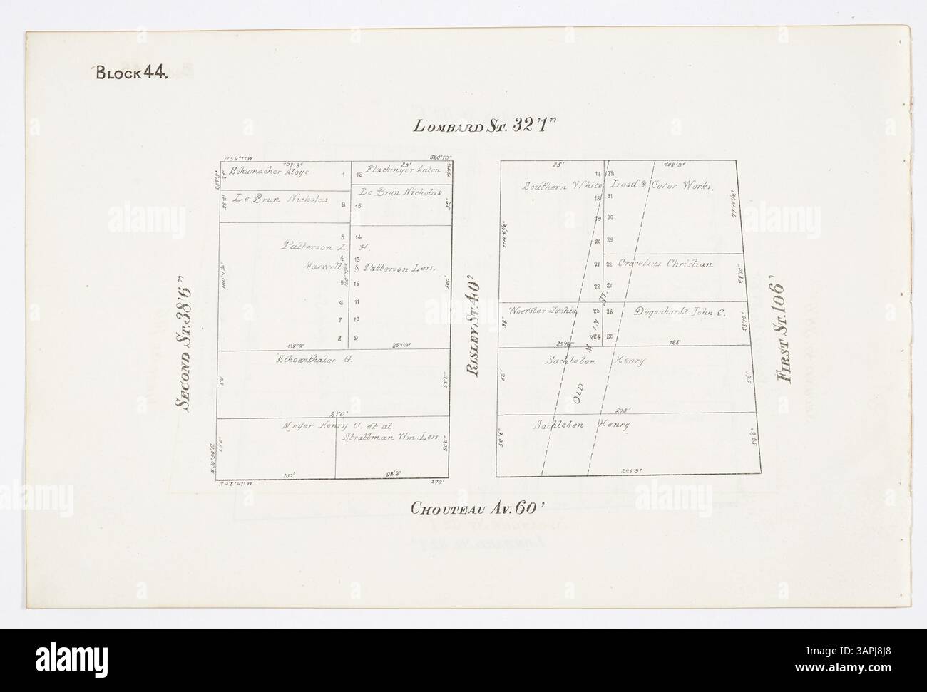 This volume of the Block Book of the City of St. Louis (Book 1) details ...