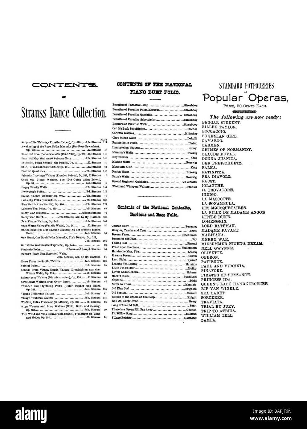 This musical piece titled 'Hark to the Singer' features a waltz with music by Marie Biro de Marion and lyrics by Arthur J. Lamb. Dedicated to Mr. Reginald Blaine, it highlights the compositions of de Marion, including 'Only Love Me' and 'Chicago Marching Club'. The back cover lists works from the Strauss Dance Collection and National Piano Duet Folio. The color in the digital image may differ from the original. Stock Photo
