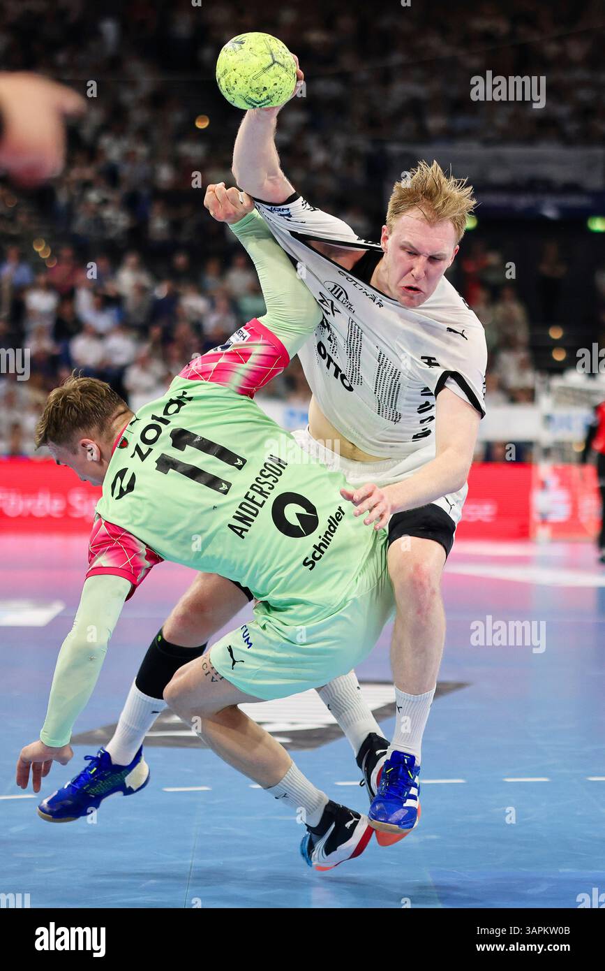 Kiel, Germany. 16th Apr, 2025. Handball: Bundesliga, THW Kiel - Füchse ...