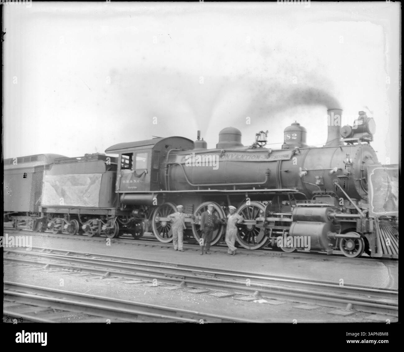 Photograph by Lee Moorhouse of O.R.N. engine no. 182 decorated for the ...