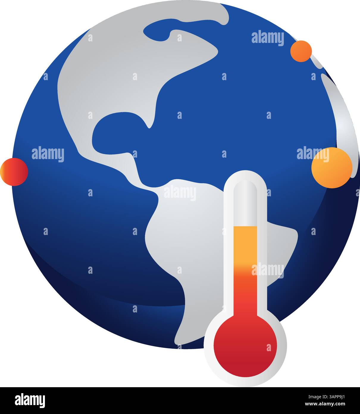 Global Warming Impact on Earth - Stock Icon as EPS 10 File Stock Vector ...