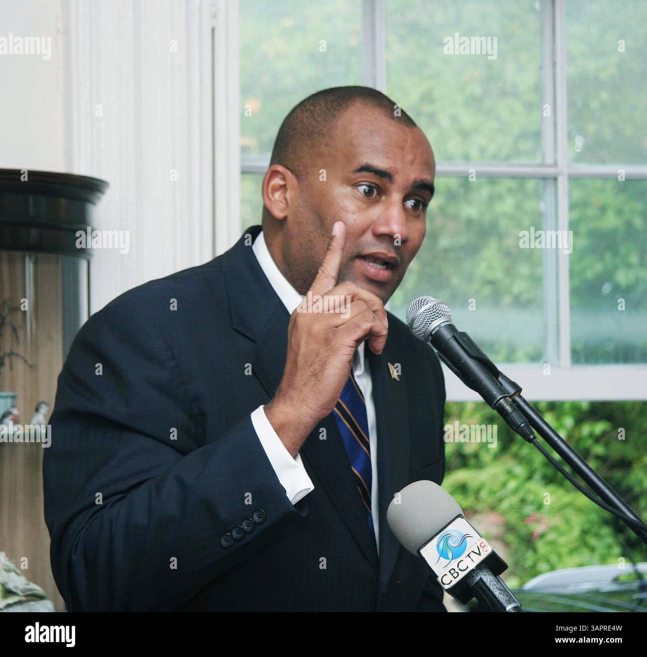 Richard Sealy ex Tourism Minister of Barbados in the DLP Administration,Barbados ex Tourism Minister Richard Sealy. Stock Photo