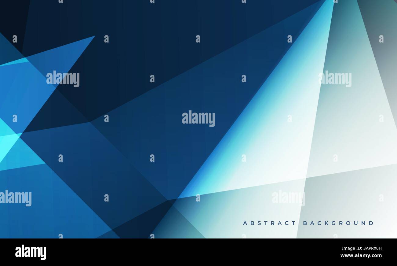 Blue modern abstract background with geometric polygonal shapes. Vector ...