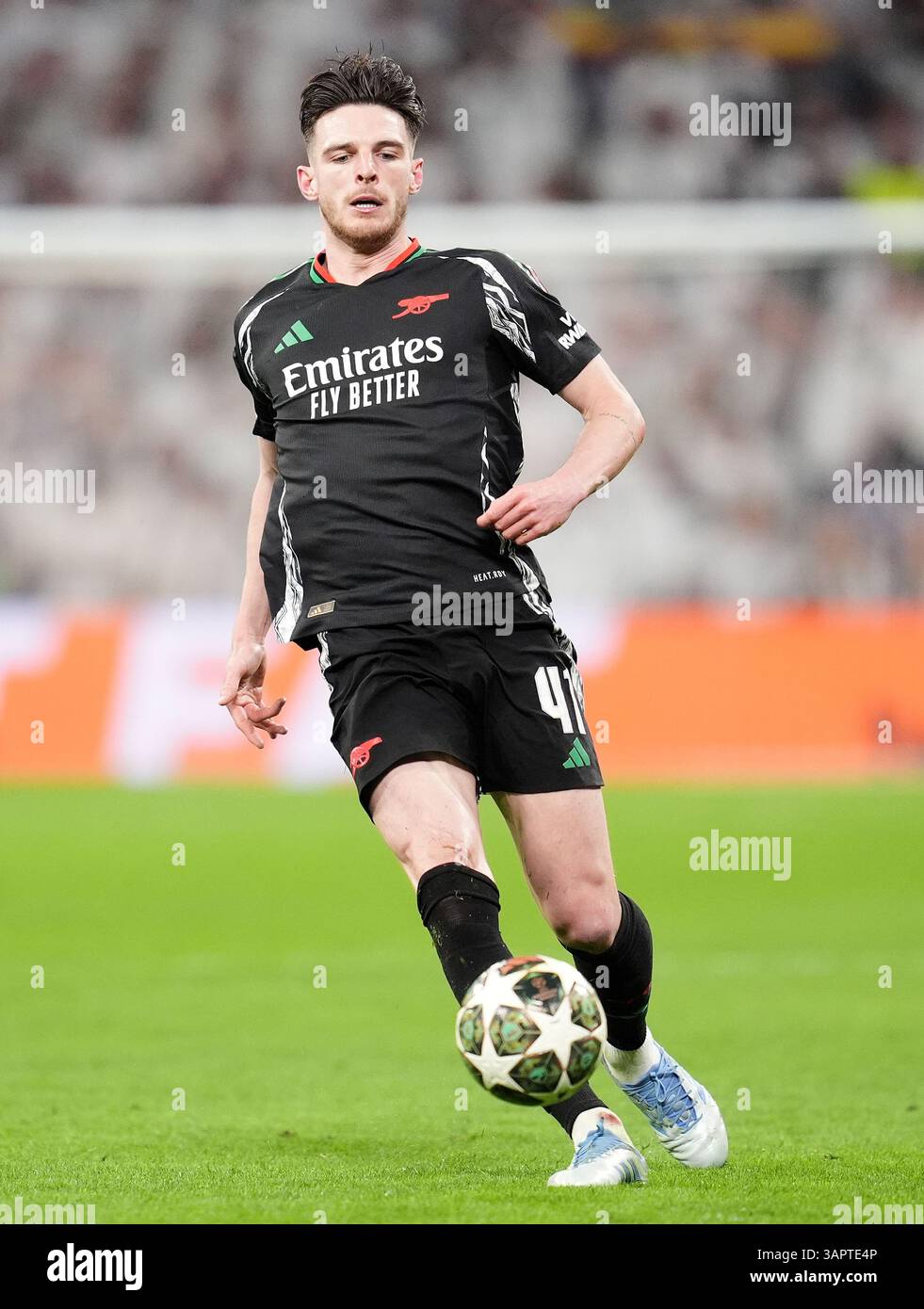 Arsenal's Declan Rice during the UEFA Champions League quarter-final ...