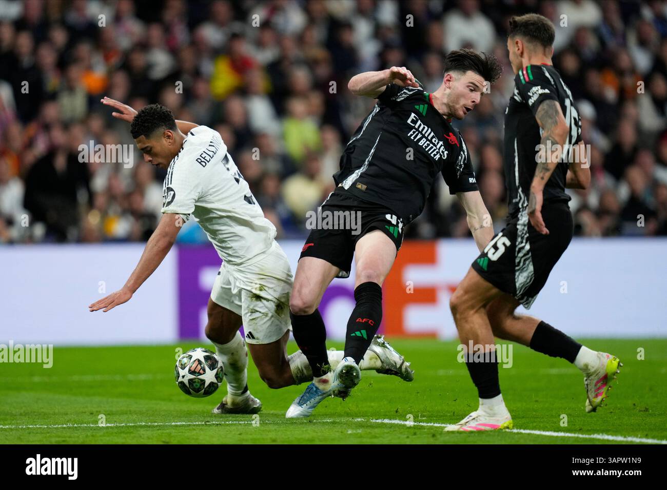 Madrid, Spain. 16th Apr, 2025. Jude Bellingham of Real Madrid CF and ...