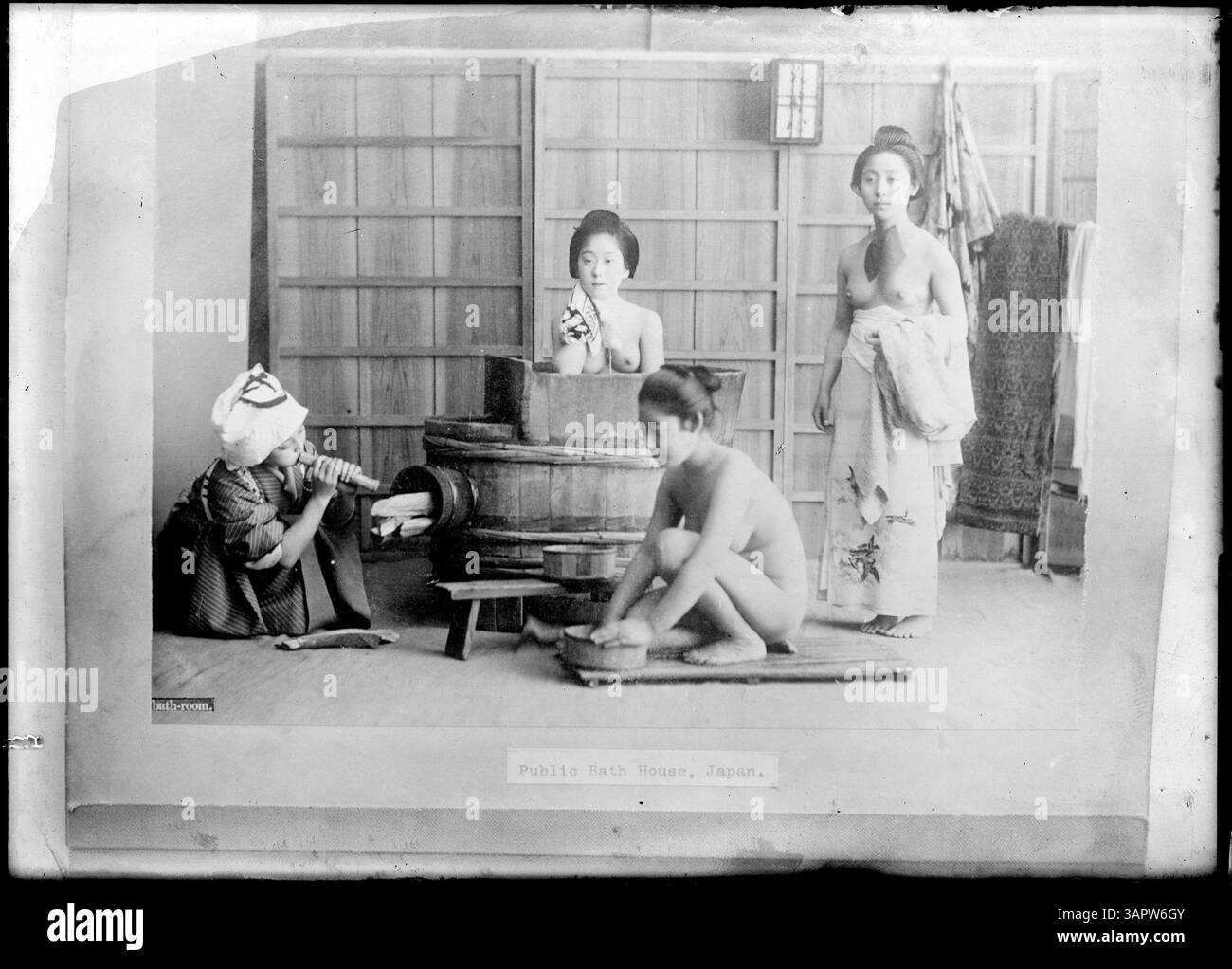 Japanese public bath Black and White Stock Photos & Images Japanese public bath Black and White Stock Photos & Images