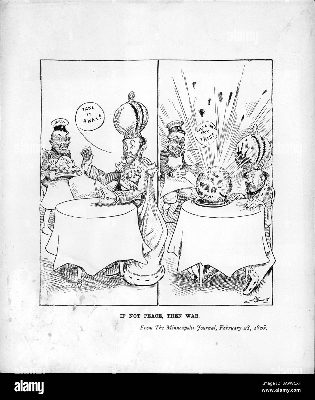 Pudding Exploding Peace terms failure hi-res stock photography and images - Alamy