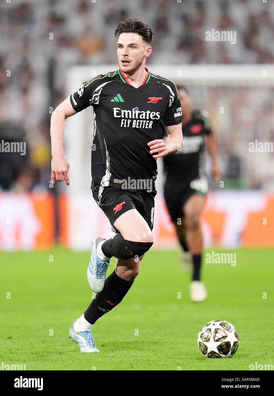 Arsenal's Declan Rice during the UEFA Champions League quarter-final ...