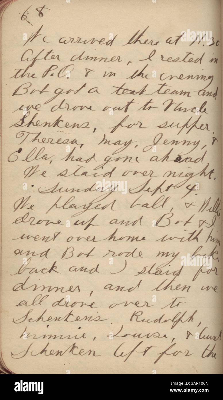 Adolf Koch's diary, written between July 3, 1904, and March 7, 1905 ...