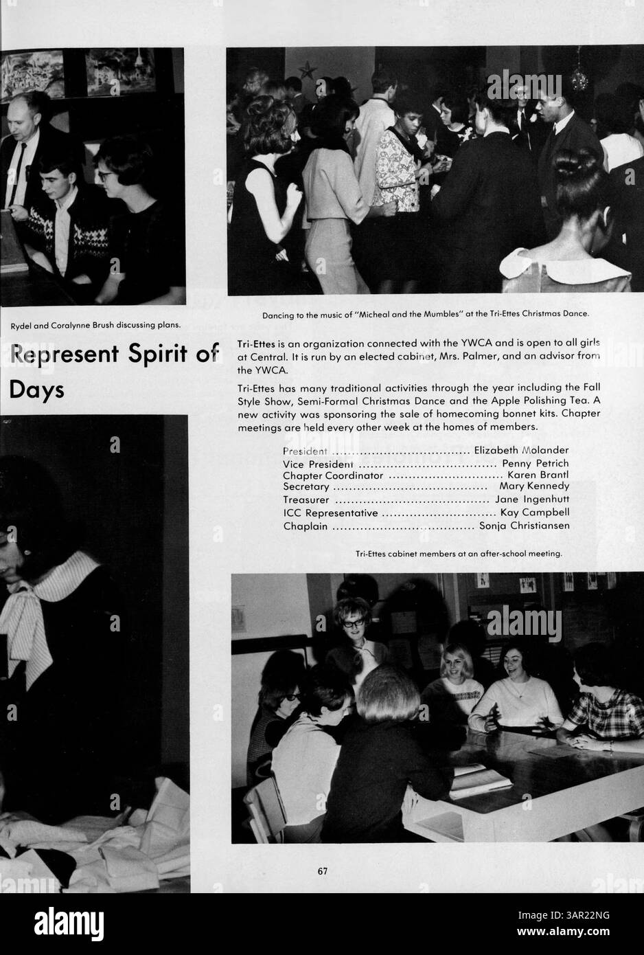 This yearbook from Central High School provides a detailed record of the 1965-1966 school year, highlighting student life, faculty, sports, clubs, and the significance of African American history in shaping the school's culture. Stock Photo