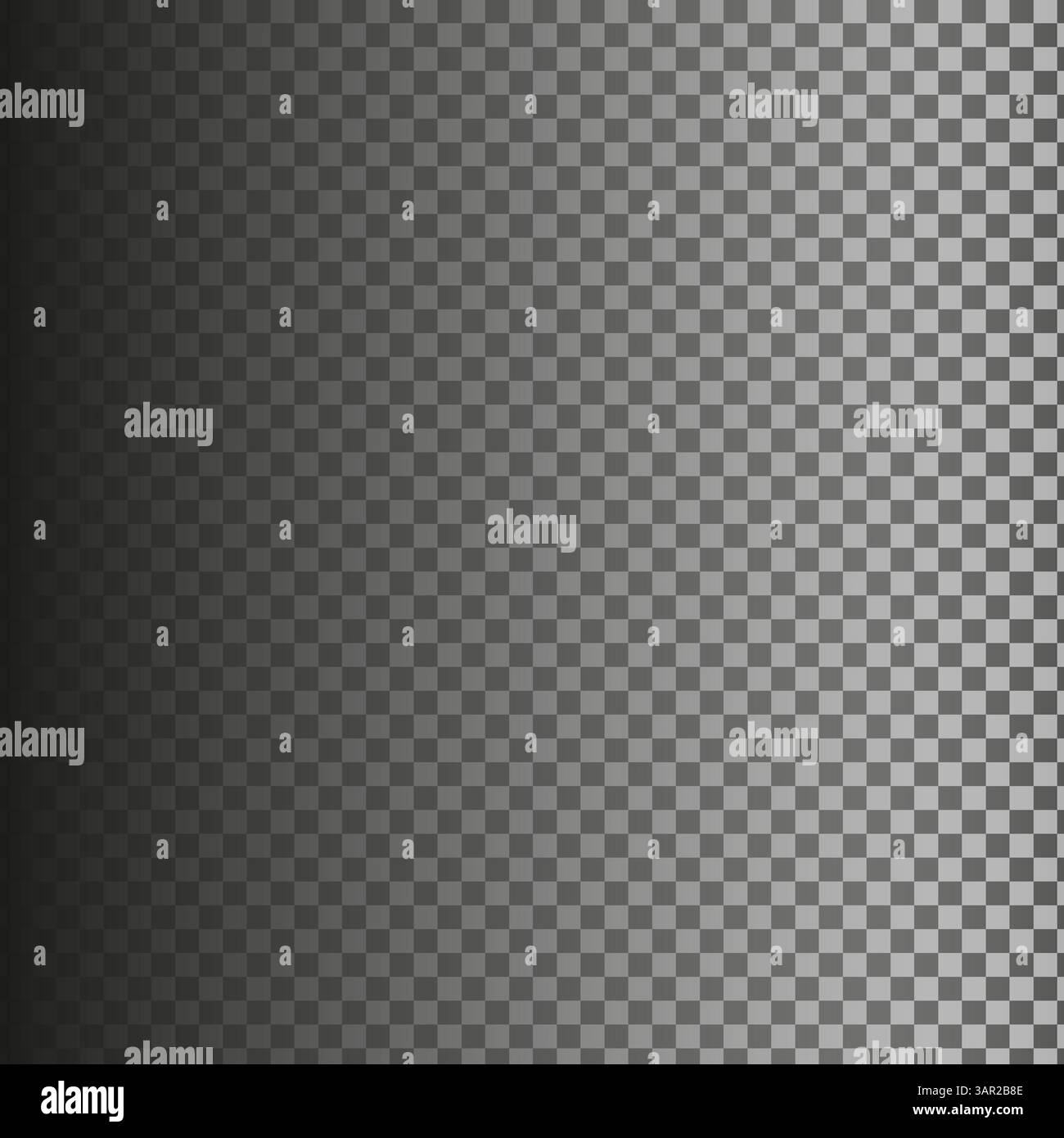 Left to right gradient. Vector smooth texture. Checkered shadow fade. Subtle square pattern. Stock Vector