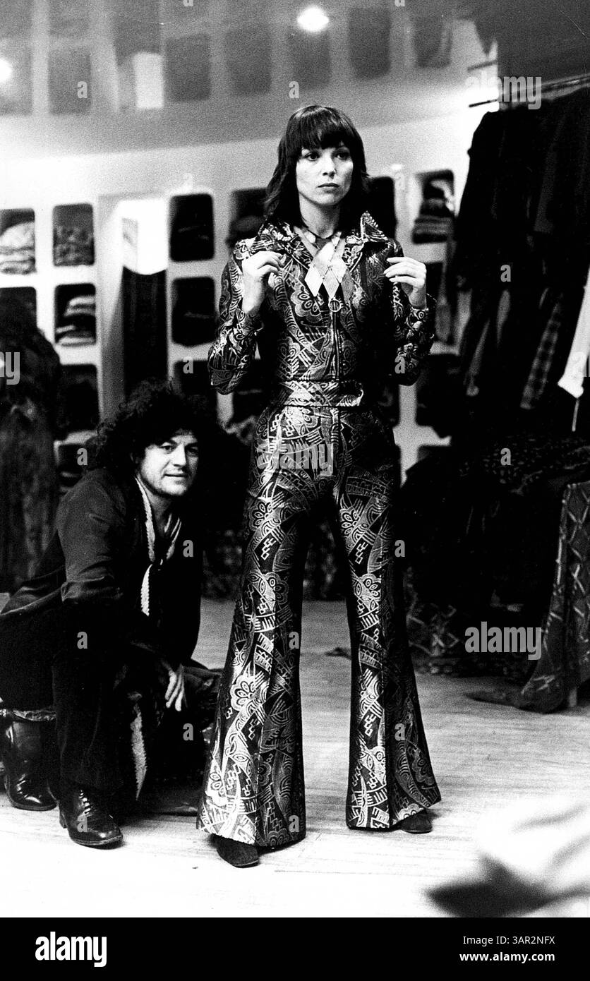 Apr. 26, 2005 - ELSA MARTINELLI WITH JEAN BOUQUIN 1970.#7713.Â© GIANCARLO BOTTI-(Credit Image: © Globe Photos/ZUMAPRESS.com) Stock Photo