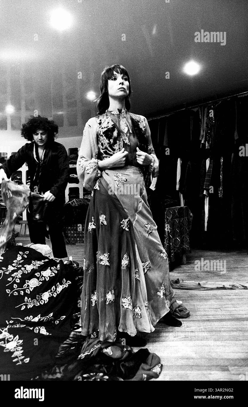 Apr. 26, 2005 - ELSA MARTINELLI WITH JEAN BOUQUIN 1971.#7900.Â© GIANCARLO BOTTI-(Credit Image: © Globe Photos/ZUMAPRESS.com) Stock Photo