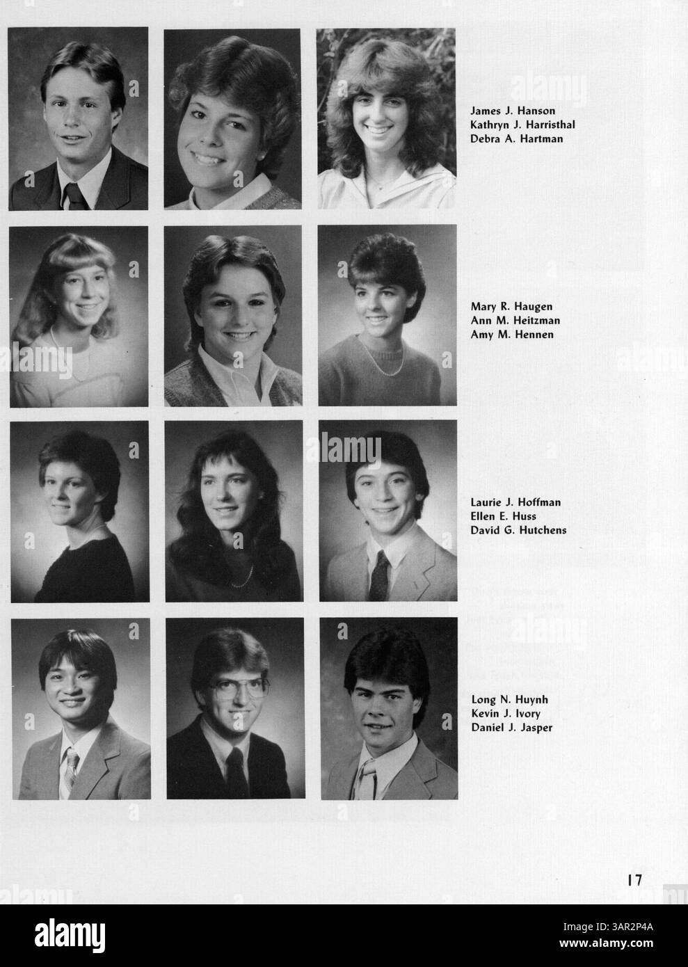 The 1984 yearbook from the Academy of Holy Angels captures the key ...