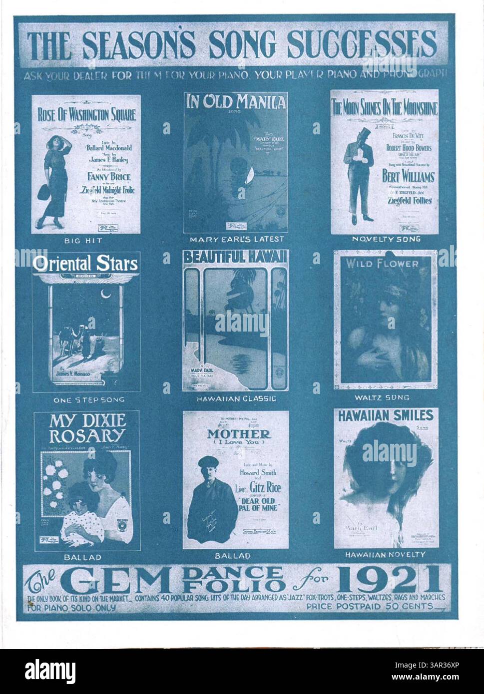 'In Old Manila' by Mary Earl, composer of 'Beautiful Ohio', features a ...