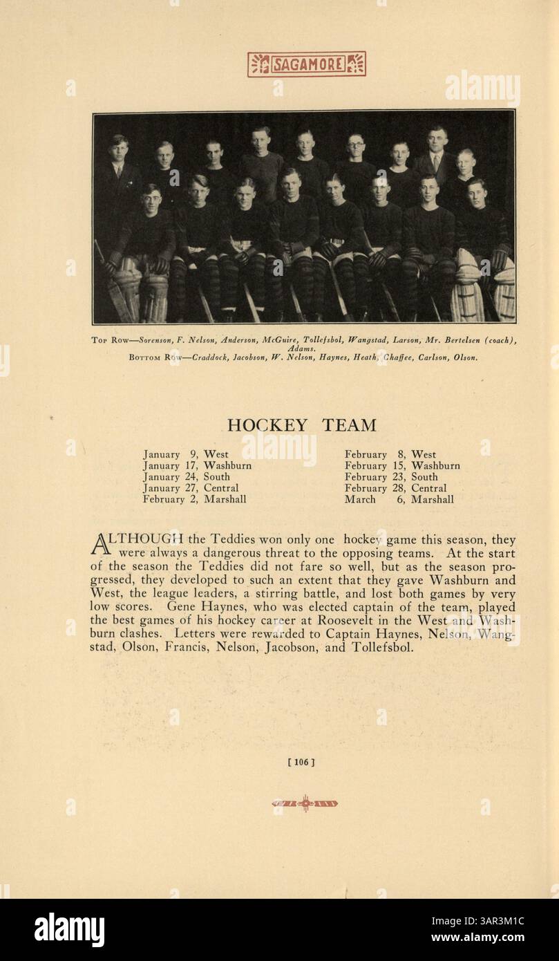 This edition of the 'Sagamore' yearbook from 1928 documents student ...