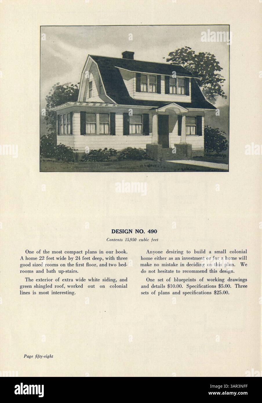 This catalog presents a collection of fullcolor house designs for