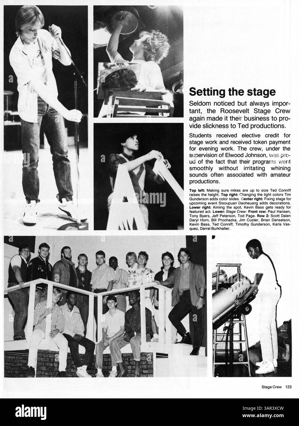 The 1987 'Sagamore' yearbook from Roosevelt High School highlights ...