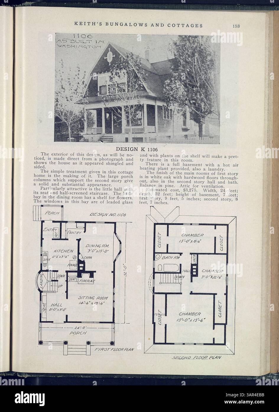 This catalog by Max L. Keith offers 215 home designs for bungalows and