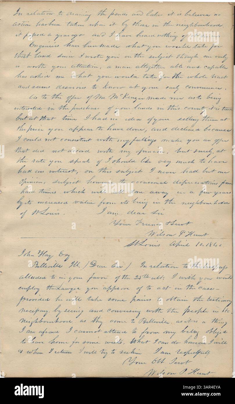This letter book, covering the period from 1834 to 1842, consists of ...
