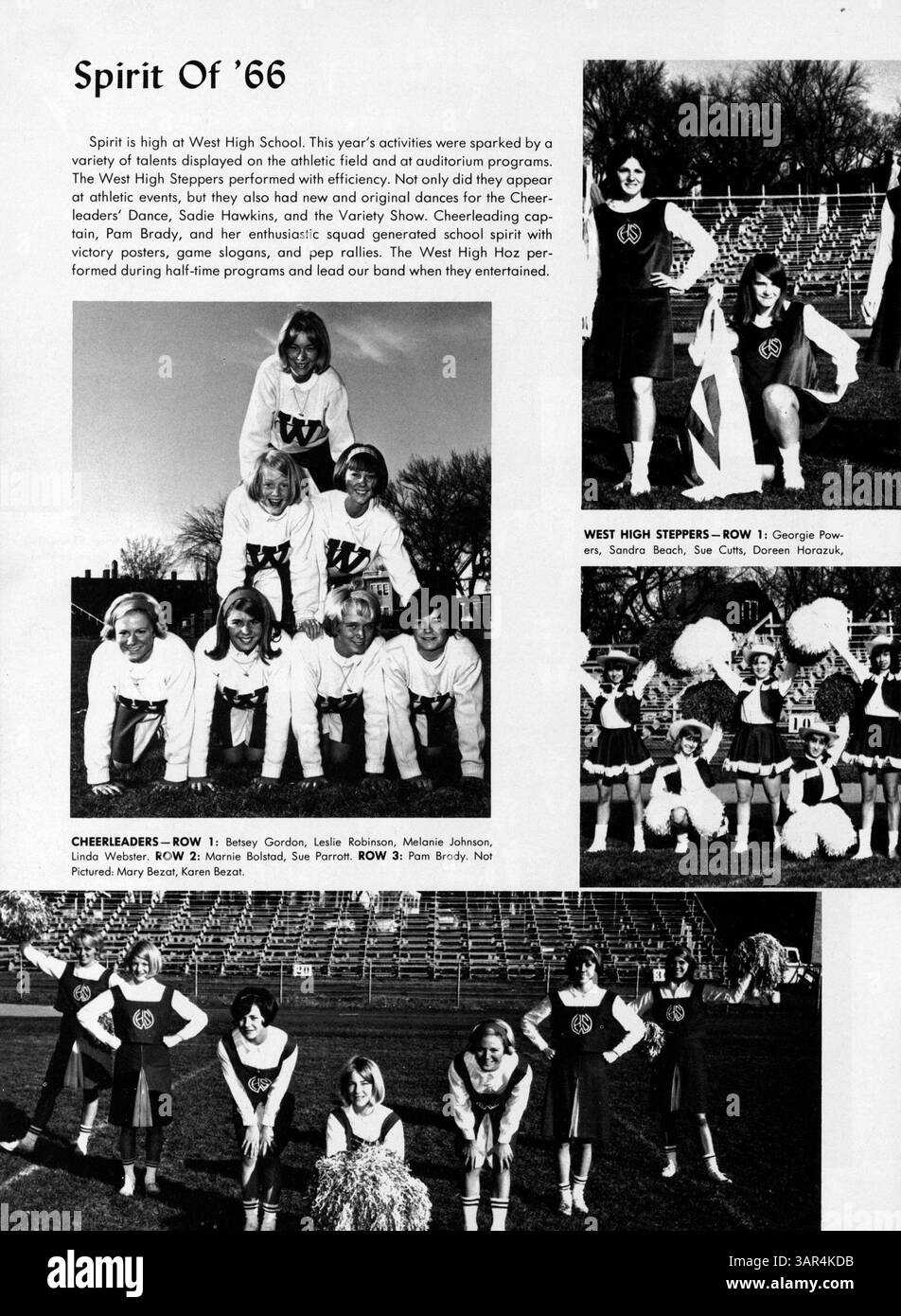 The 1966 West High Yearbook, titled Hesperian, documents the students ...
