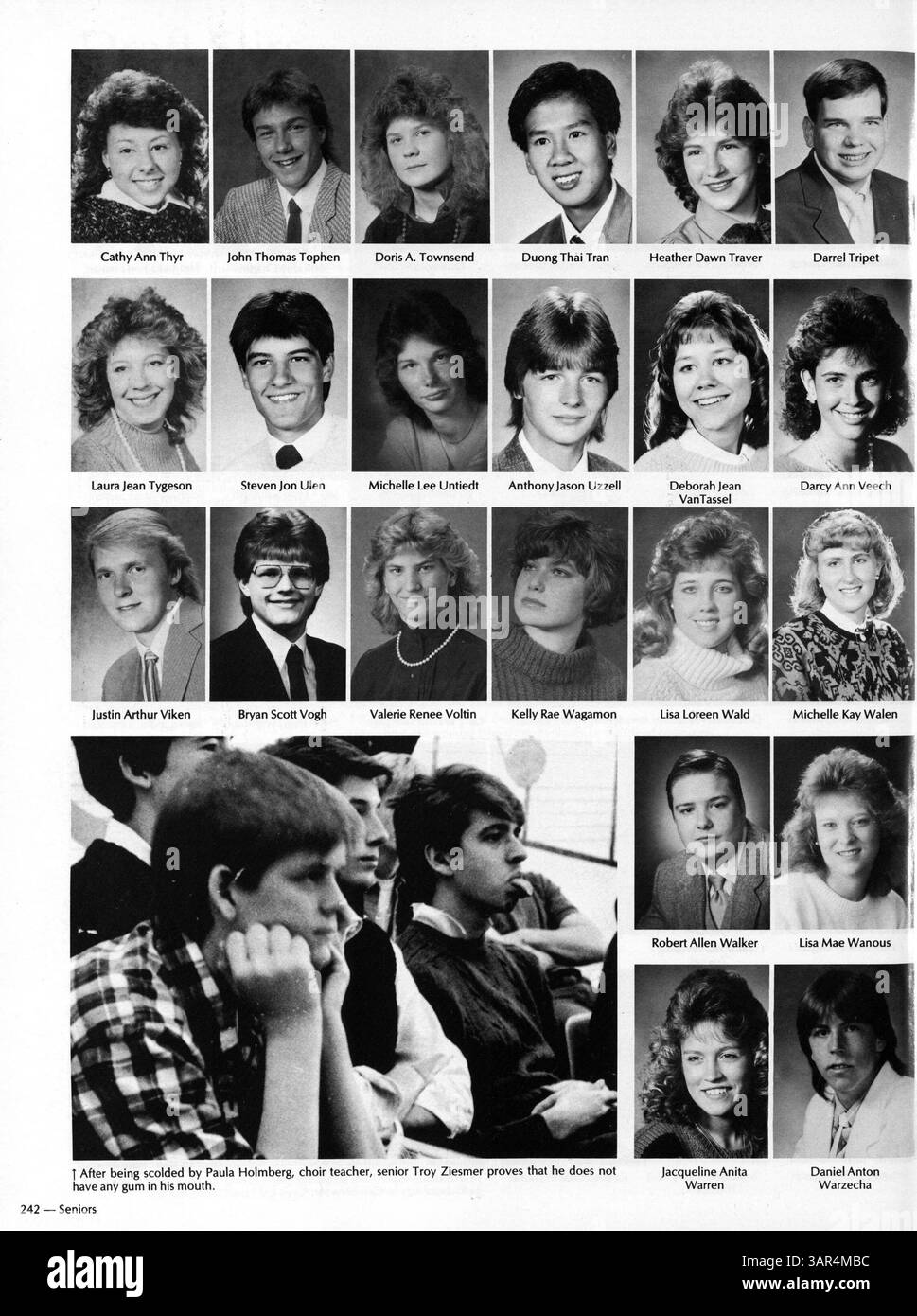 The 1987 yearbook for Cooper High School documents key events of the ...