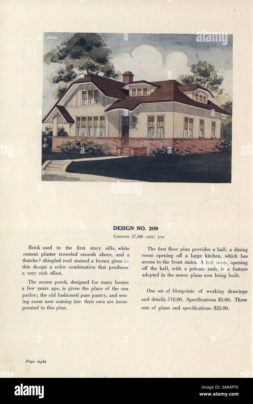 Featuring fullcolor house designs by architect J. W. Lindstrom, this