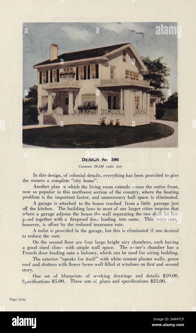 This catalog showcases a variety of house designs by J. W. Lindstrom