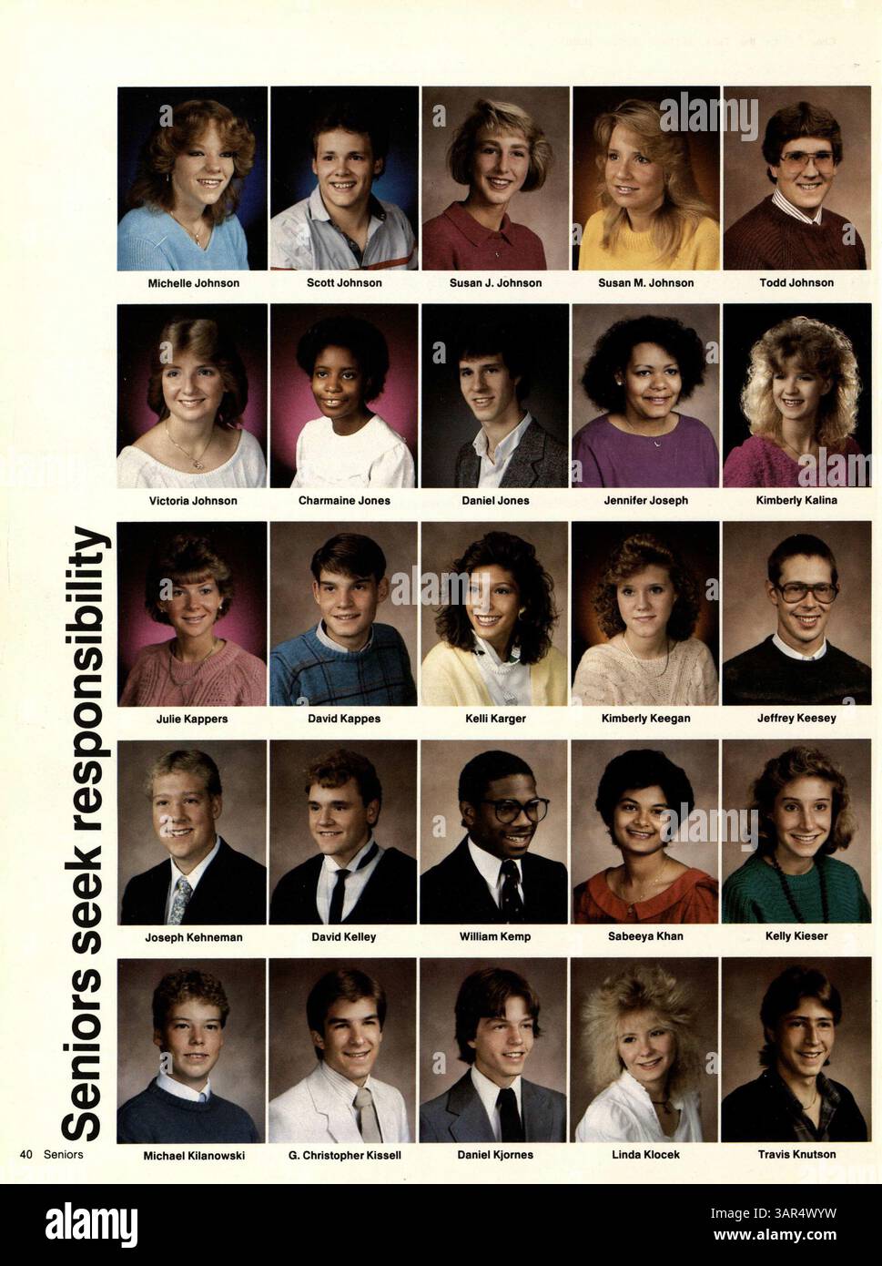 The 1987 'Sagamore' yearbook from Roosevelt High School highlights the ...