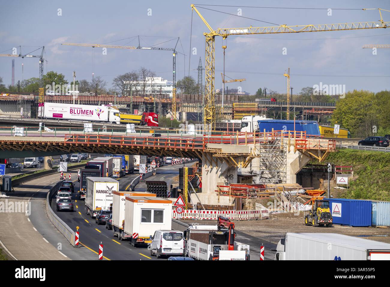 Duisburg-Kaiserberg motorway junction, complete reconstruction and new ...