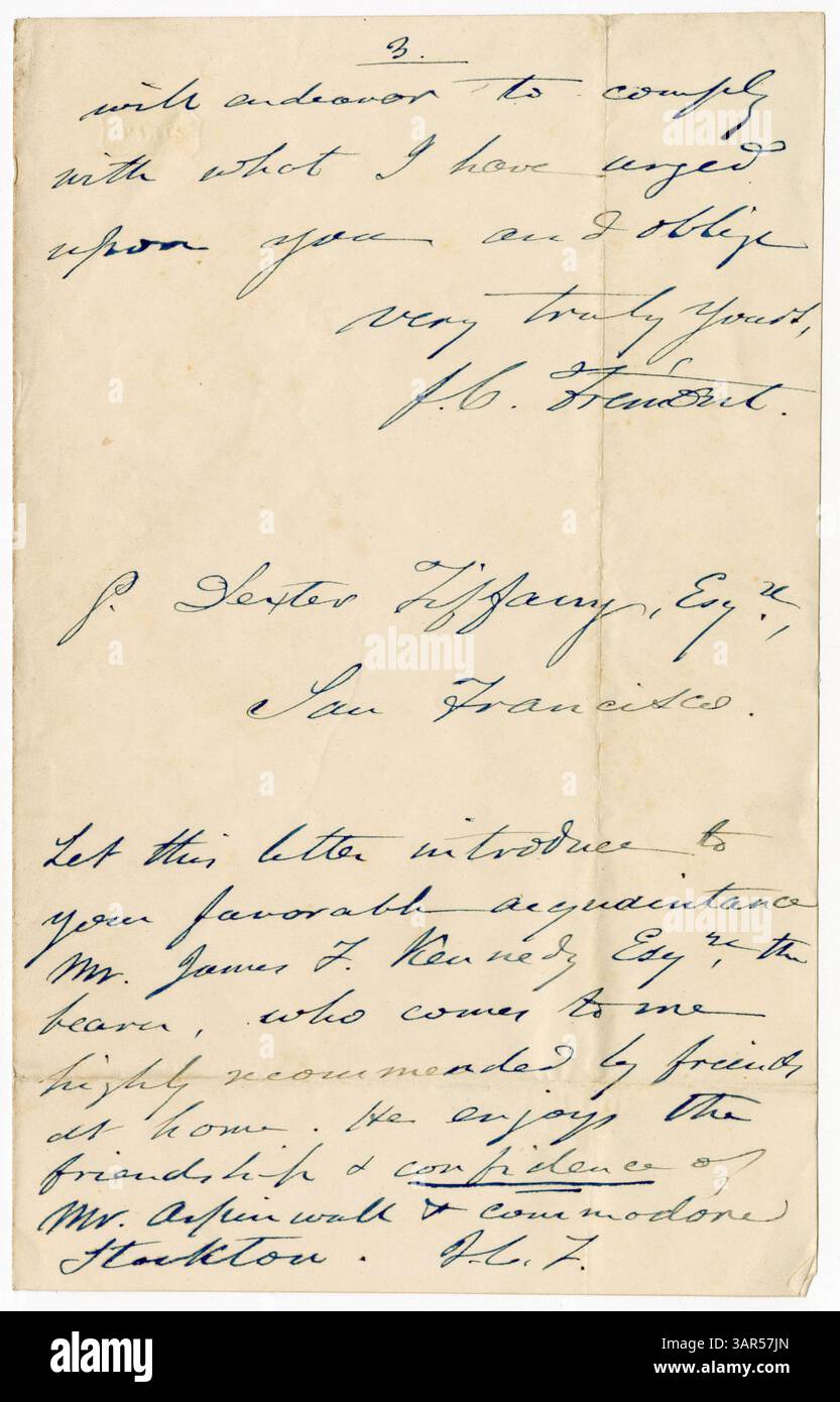This collection contains letters exchanged between John Charles Fremont ...