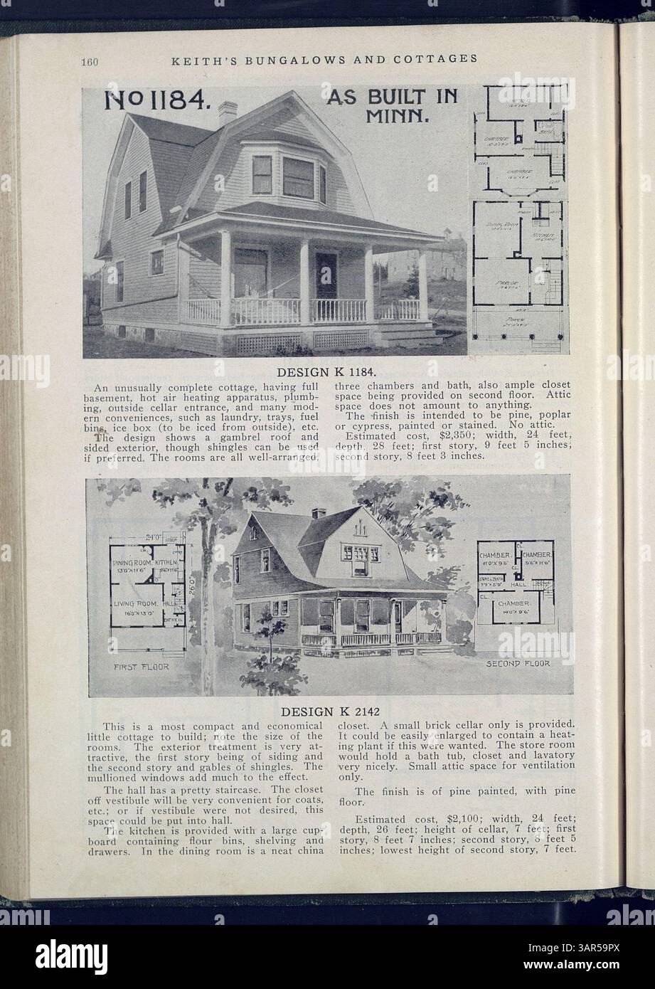 This catalog by Max L. Keith contains 215 house designs with costs