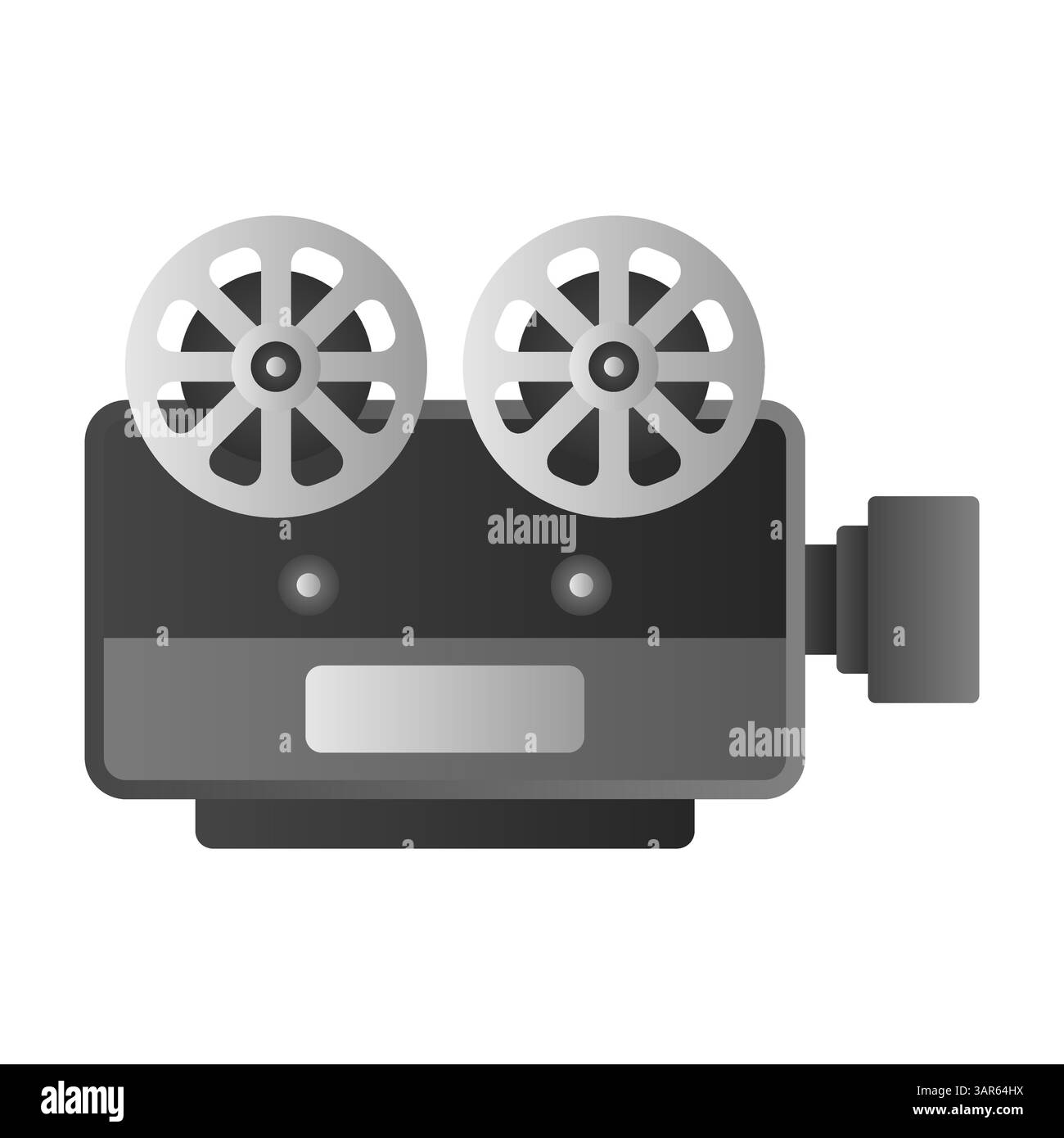 Vintage Camera Projector Vector. Projector Camera Icon. Retro Film Camera. Stock Vector