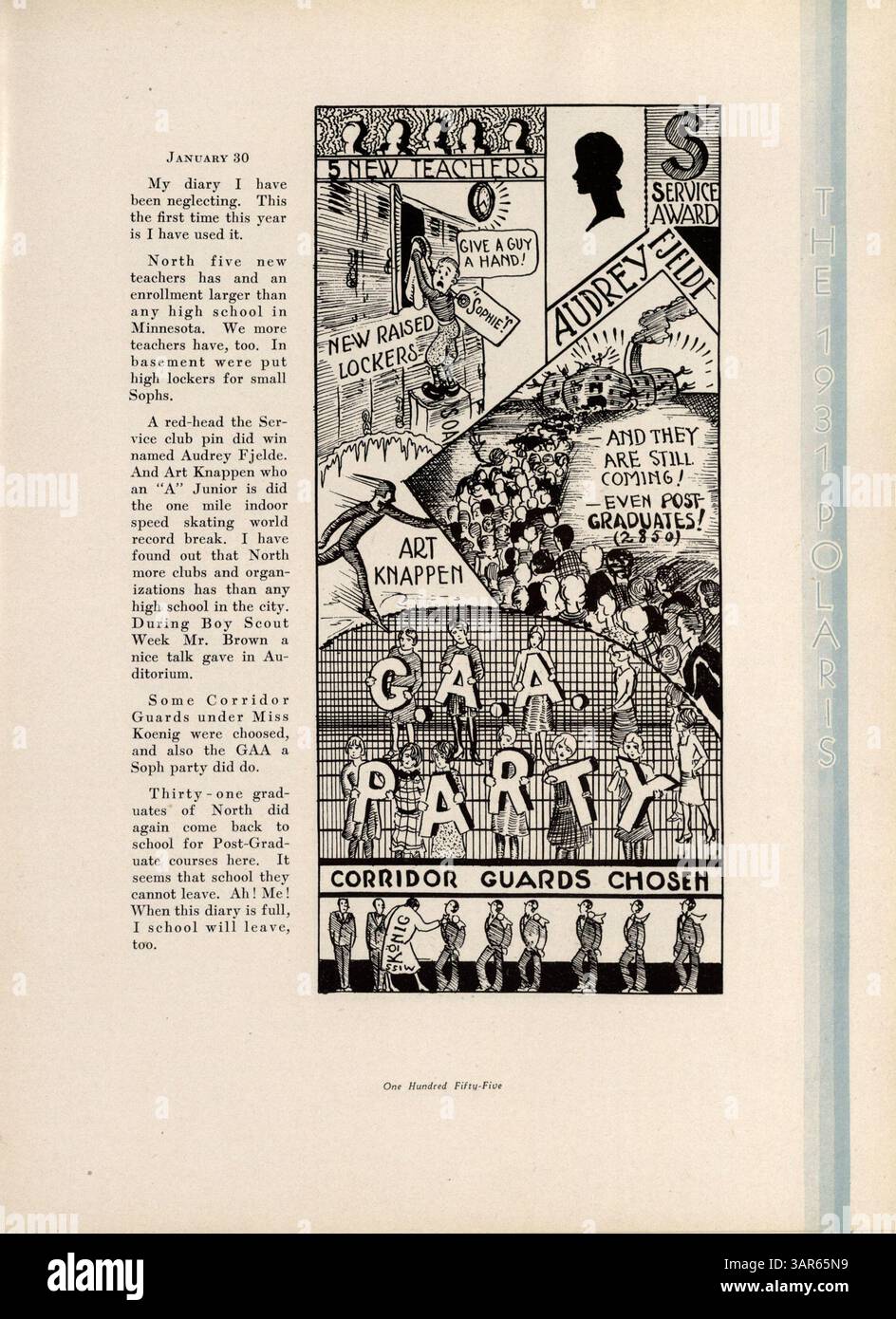 The 'Polaris 1931' yearbook records the events of North High School's ...
