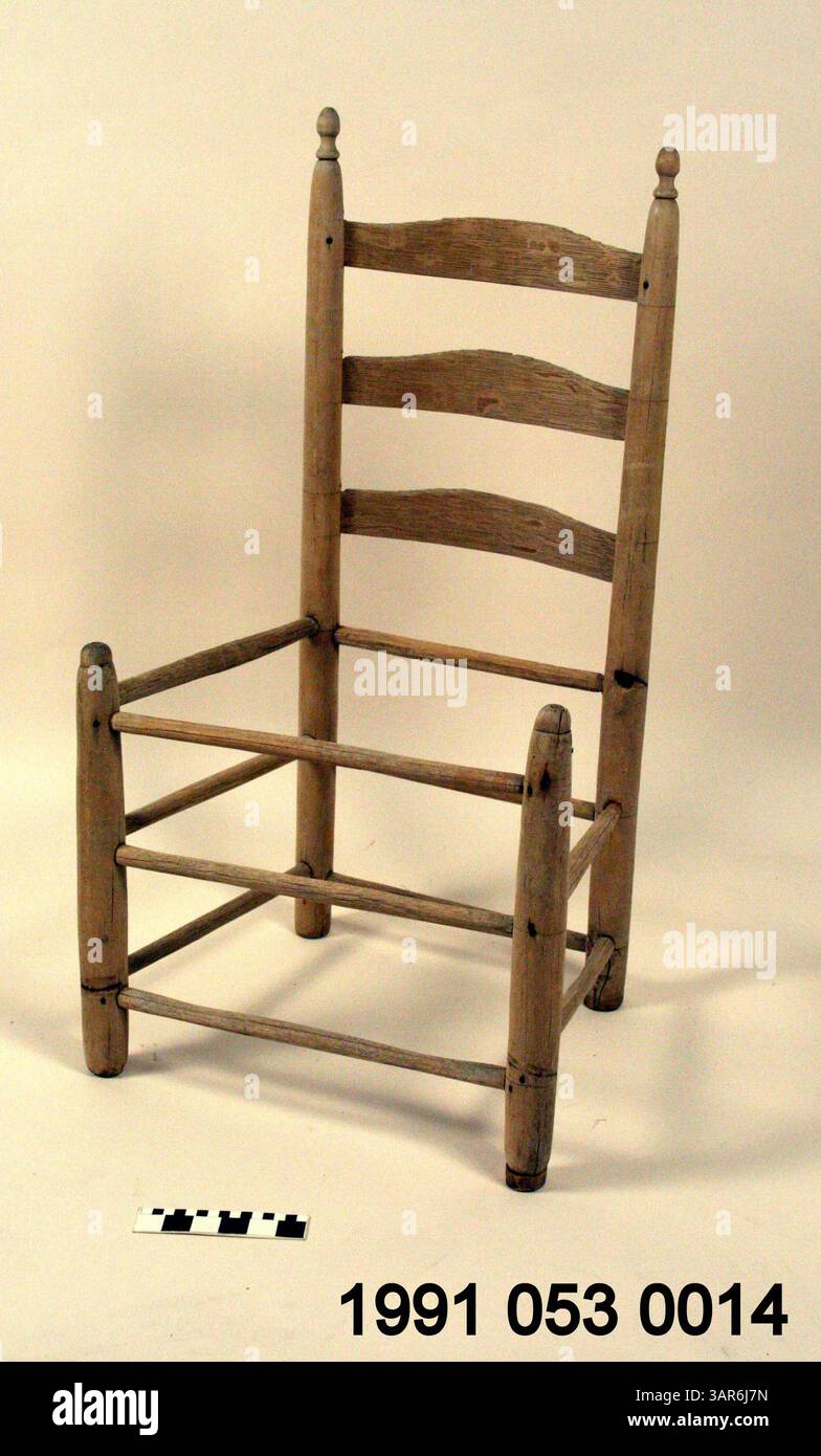 Slazo Chair An incomplete wooden side chair, crafted by William Kunze, an ...