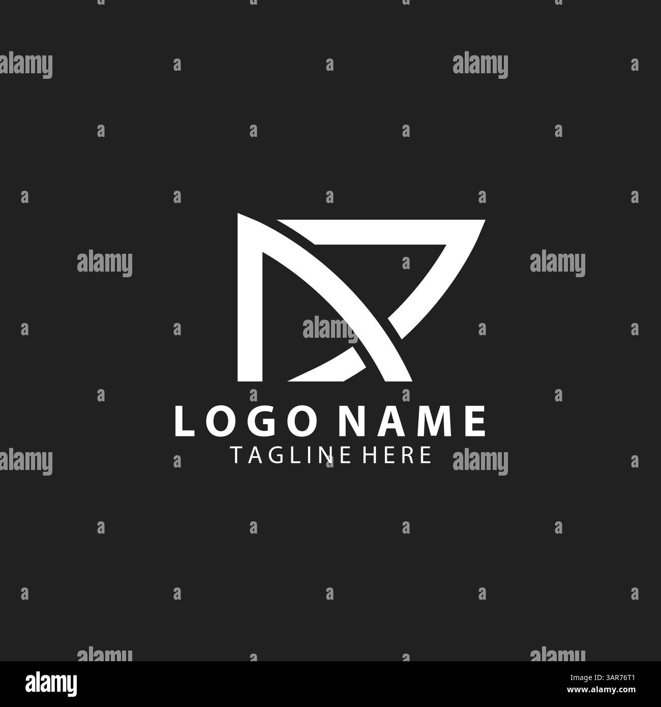 initial letter NJ trendy logo design vector Stock Vector