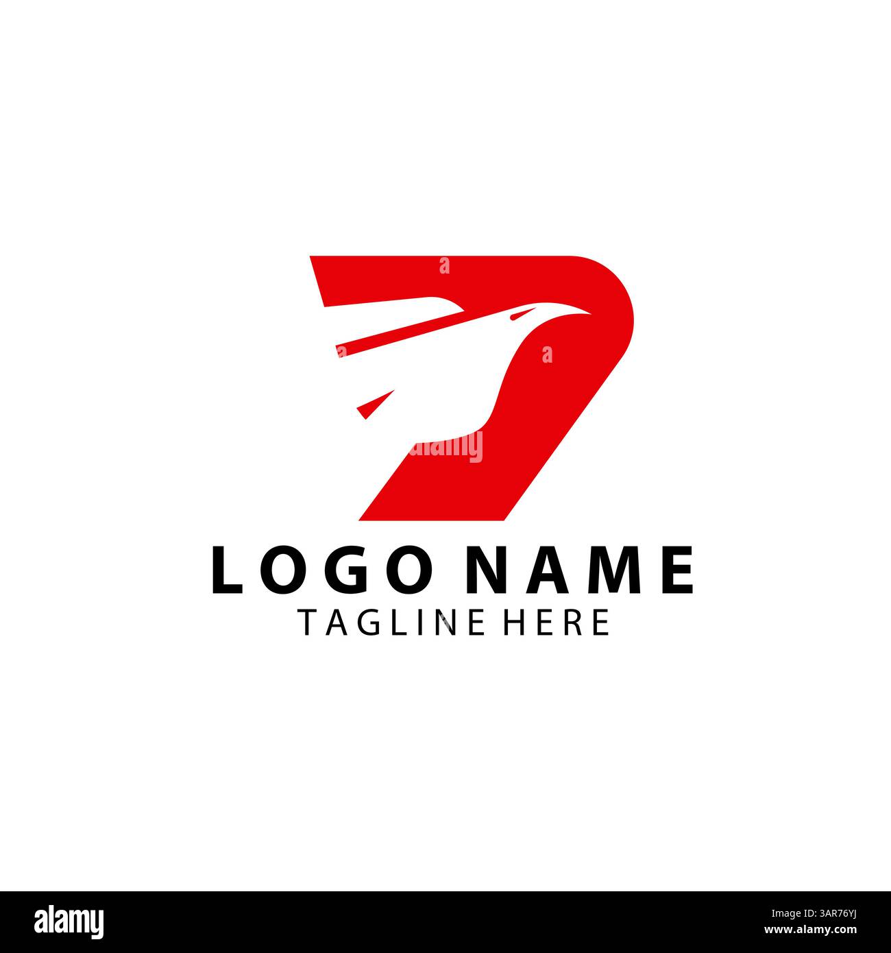 initial letter P eagle logo design vector Stock Vector Image & Art - Alamy